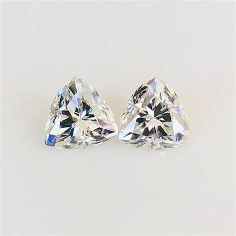 Trillion Cut Diamond Etsy