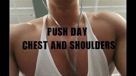 Vlog Push Day Chest And Shoulder Workout Youtube