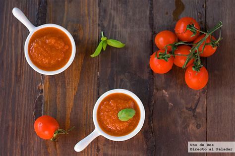 Salsa de tomate casera Receta de cocina fácil sencilla y deliciosa