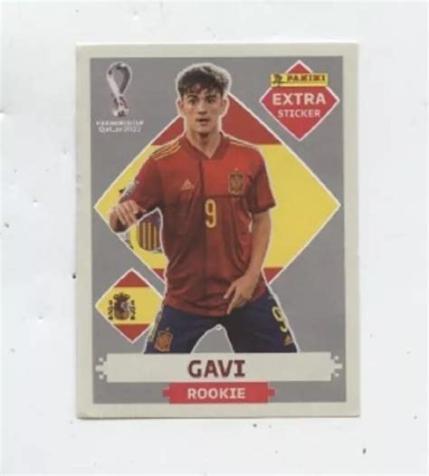 Panini Fifa Wc Qatar Extra Sticker Gavi Rookie Silver Eur