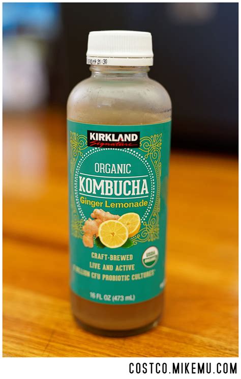 Kirkland Organic Kombucha Ginger Lemonade Mike Mu