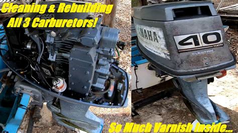 Yamaha 40HP Two Stroke Outboard Carburetor Rebuild YouTube