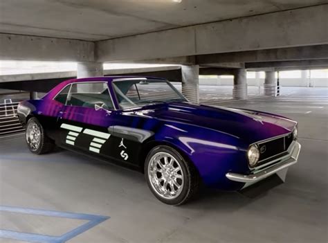 Nba Star Luka Doncic Shows His 1968 Chevy Camaro Wrapped In Pink And