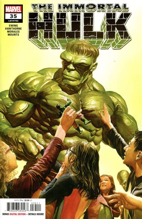 Immortal Hulk Cover A St Ptg Regular Alex Ross Cover