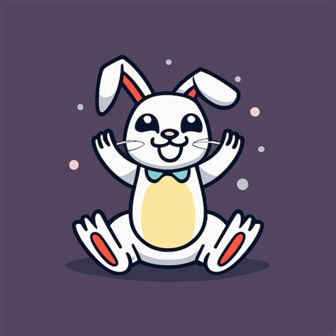 Premium Vector Cute Rabbit Cartoon Vector