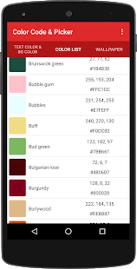 Color Code Picker : HTML RGB HEX Color Code APK para Android - Download