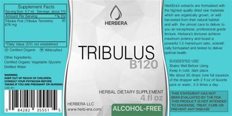 Tribulus Sin Alcohol A Base De Hierbas Extracto De Tintura Env O Gratis