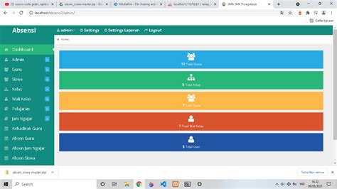 Aplikasi Sistem Absensi Siswa Berbasis Website Code Candil Kuya