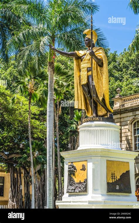 King Kamehameha I Statue State Supreme Court Building Honolulu Oahu