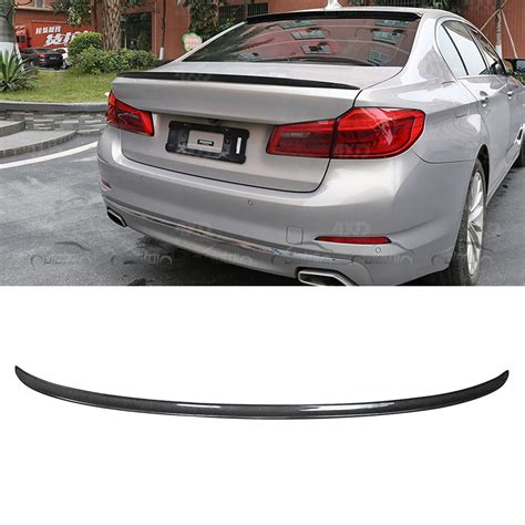 M Style Carbon Fiber Rear Spoiler Car Trunk Lip Auto Boot Wing Spoiler