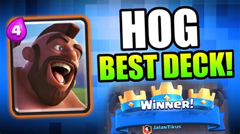 Clash Royale BEST HOG RIDER DECKS Arena S 4 5 6 7 Insane Hog