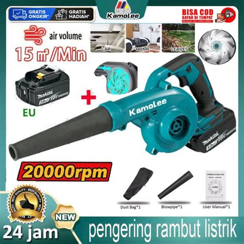 Kamolee Cod R Menit Electric Blower Dengan Baterai Dan Pengisi