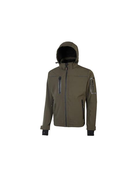 Veste De Travail Softshell SPACE Dark Green FU187DG Upower Leroy