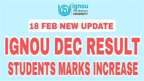 Ignou Dec Exam Result New Feb Update Check Your Marks Now