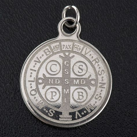 Saint Benedict medal in stainless steel 20mm | online sales on HOLYART.com