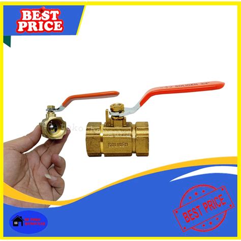 Jual Stop Kran Ball Valve Kuningan Soligen Inch Stop Keran