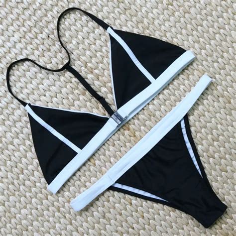 Brazilian Bikinis Micro Bikini 2016 Women Swimwear Solid Sexy Hlater