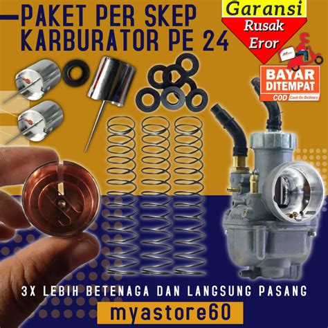 Jual Paket Skep Per Pir Kacing Jarum Penahan Per Skep Sekep Karburator