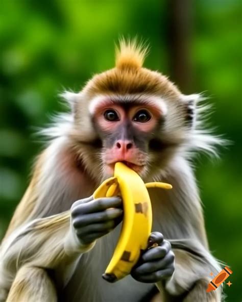 Monkey Eating A Banana On Craiyon