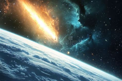 Galaxy Collision Event Observed from a Distant Planet Under a Starry ...