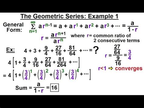 Calculus Infinite Sequences And Series Of The Geometric