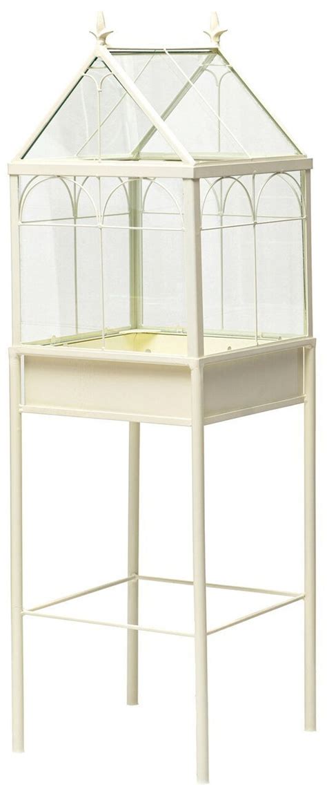 H Potter Large Terrarium Wardian Case Tall Glass Metal Display Case