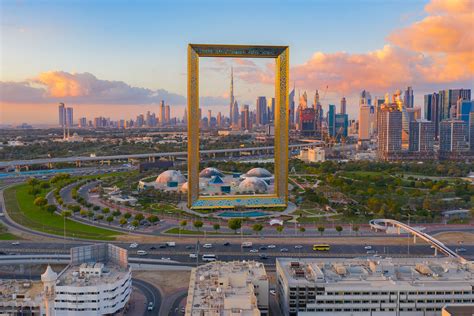 The Dubai Frame viewing platform in Dubai