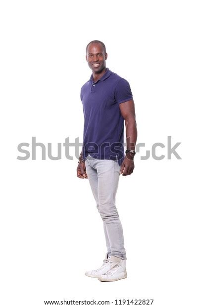 Full Body Black Man Stock Photo Edit Now 1191422827