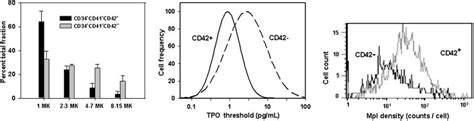 Size Of Megakaryocyte Clonal Progeny Tpo Responsiveness And Mpl