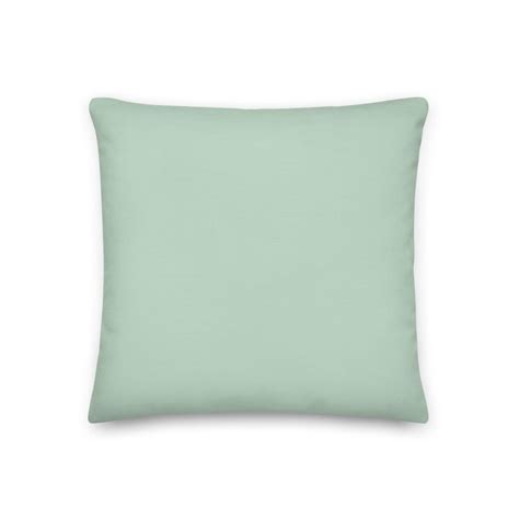 Lavender Grey Throw Pillow [Light Green] MK Pillows | Plain Color