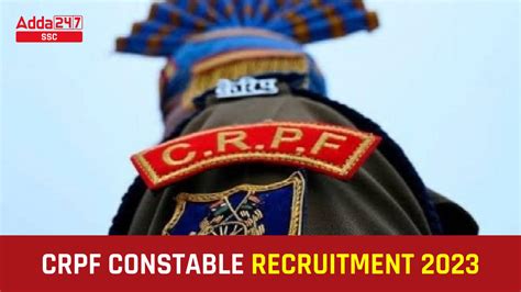 Crpf Constable Recruitment Apply For Vacancy