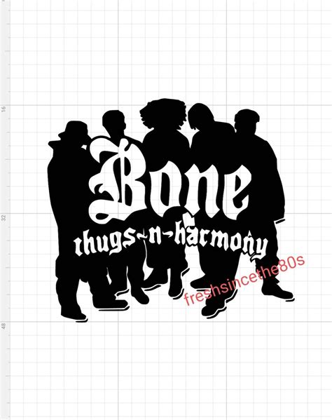 Bone Thugs N Harmony Svg Png Pdf S Gangsta Rap Hip Hop Etsy