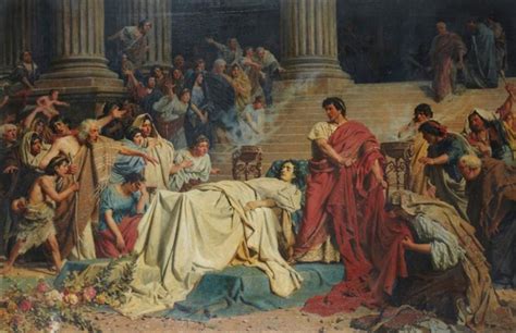 Les funérailles de Jules César by Karl Theodor von Piloty on artnet