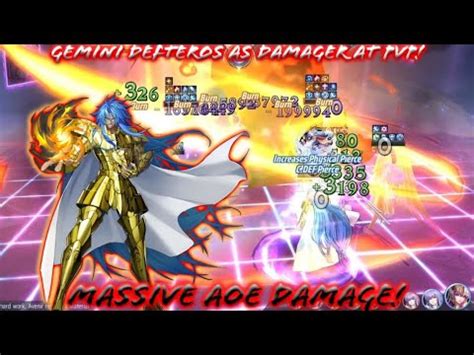 Saint Seiya Awakening Kotz Gemini Defteros As Damager At Pvp