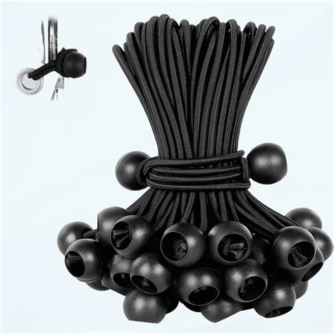 Bungee Cords With Balls 12 Inch 50 PCS Bungie Cord Balls Heavy Duty Tie