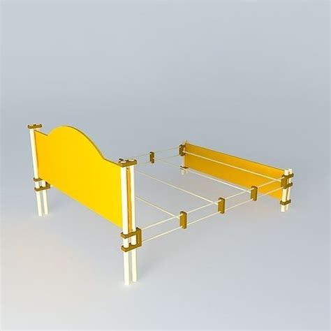 Bamboo Cot 3d Model Cgtrader