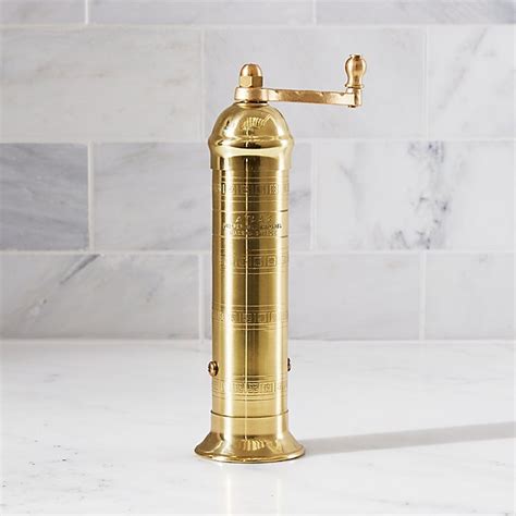 Atlas Brass Pepper Mill Crate And Barrel