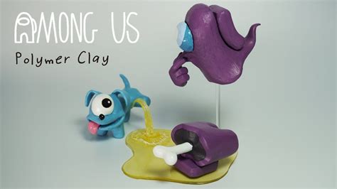 Making Among Us With Polymer Clay 어몽어스 만들기 YouTube