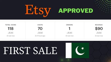 Etsy Shop For Beginners Etsy Approved In Pakistan Etsy First Sale