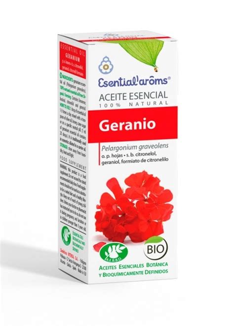 Aceite Esencial De Geranio Aromaterapia Esential Aroms Yebio