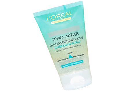 Скраб для лица L'Oreal Paris ТРИО АКТИВ Обновляющий скраб Сияющая кожа ...