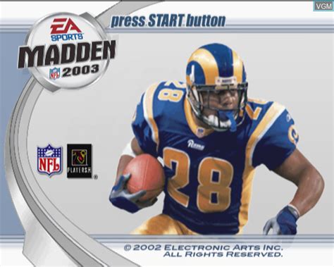 Madden NFL 2003 for Sony Playstation 2 - The Video Games Museum