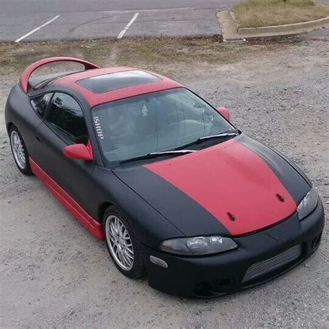 Black And Red Eclipse Plasti Dip Mitsubishi Eclipse Ford Probe