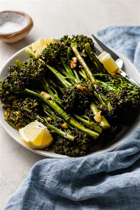 Crispy Oven Roasted Broccolini Nourish And Fete