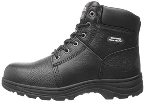 Skechers For Work Mens Workshire Relaxed Fit Work Steel Toe Bootblack