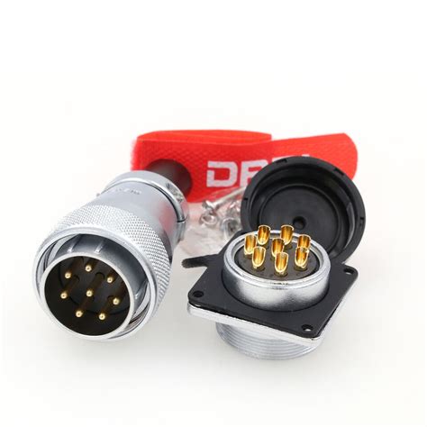 Weipu Ws Pin To Pin Heavy Duty Metal Aviation Bulkhead Connector