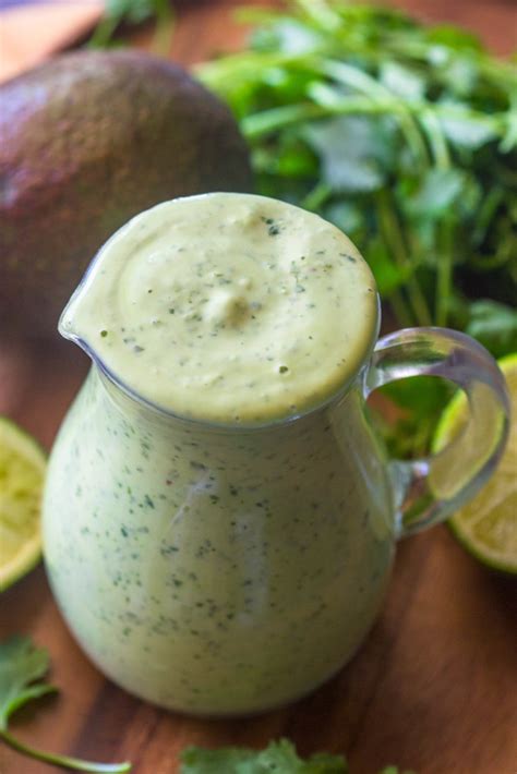 Healthy Creamy Avocado Cilantro Lime Dressing Gimme Delicious