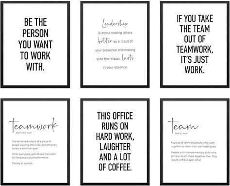 Amazon Modern Office Wall Art Motivational Posters Set Of 6 Office