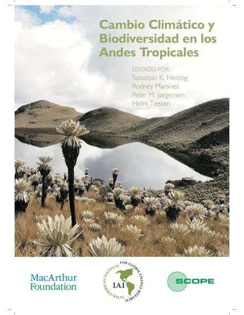 Cambio Climático Y Biodiversidad En Los Andes Tropicales