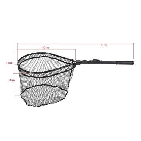 Cm Fly Fishing Nets Aluminum Alloy Telescoping Foldable Landing Net